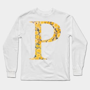 Rho Sorority Sunflower Sticker Long Sleeve T-Shirt